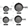 Cast Iron Frying Pan 14/16/20cm Non-stick Fried Steak Pot Egg Pancake Skillet for Gas Induction Cooker Universal Cookware - Image 3