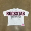 Punk Rock Star Cartoon Print T-shirt Street Hip-hop European and American Short-sleeved Men Y2k Oversized Harajuku Trendy Top - Image 3