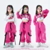 Kids Hip Hop Ballroom Dancing Costumes for Girls Jazz Dance Clothes Stage Wear Shirt Pants Top Vest Outfits Child Dancewear - Image 2