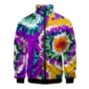 Fashion Colorful Spiral 3d Printed Jacket Men Hip Hop Street Oversized Coat Personality Zipper Jackets Kids Tops Women Clothes - Image 2