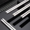 1 Pair 304 Stainless Steel Chopstick Tableware Korean Non-Slip Chopsticks Antiskid Household Metal Reusable Chopstick - Image 3