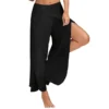 Women Wide Leg Pants Loose Fitness Yoga Split Trousers Mandala Open Leg Pants Comfort Gypsy Hippie Aladdin Harem Pants - Image 3