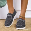 2022 New Women Shoes Sneakers Knitted Mesh Dude Flats Large Size Ladies Slip on Mujer Zapatill Casual Summer Female Mocassins - Image 2