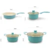 Pots and Pans Set Nonstick Granite Induction Kitchen Cookware Sets, 13 Pcs Non Stick Cooking Set w/Frying Pans & Saucepans - Image 3