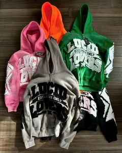 American Y2K Colorful Letter Pattern Trendy Zipper Hoodie Men's Loose Casual Jacket Rap Style Street Fashion Hip-hop Style - Image 2