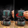 8 piece Chinese tea set kung fu tea set high-end automatic tea set bone china teapot and tea cup set travel tea set for 6 people - Image 2
