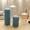 Spire Long Pillar Candle Wax Mold Tooth Fine Cylinder Candle Acrylic Plastic Mould Handmade Aromatherapy Candle Making Supplies - Image 4