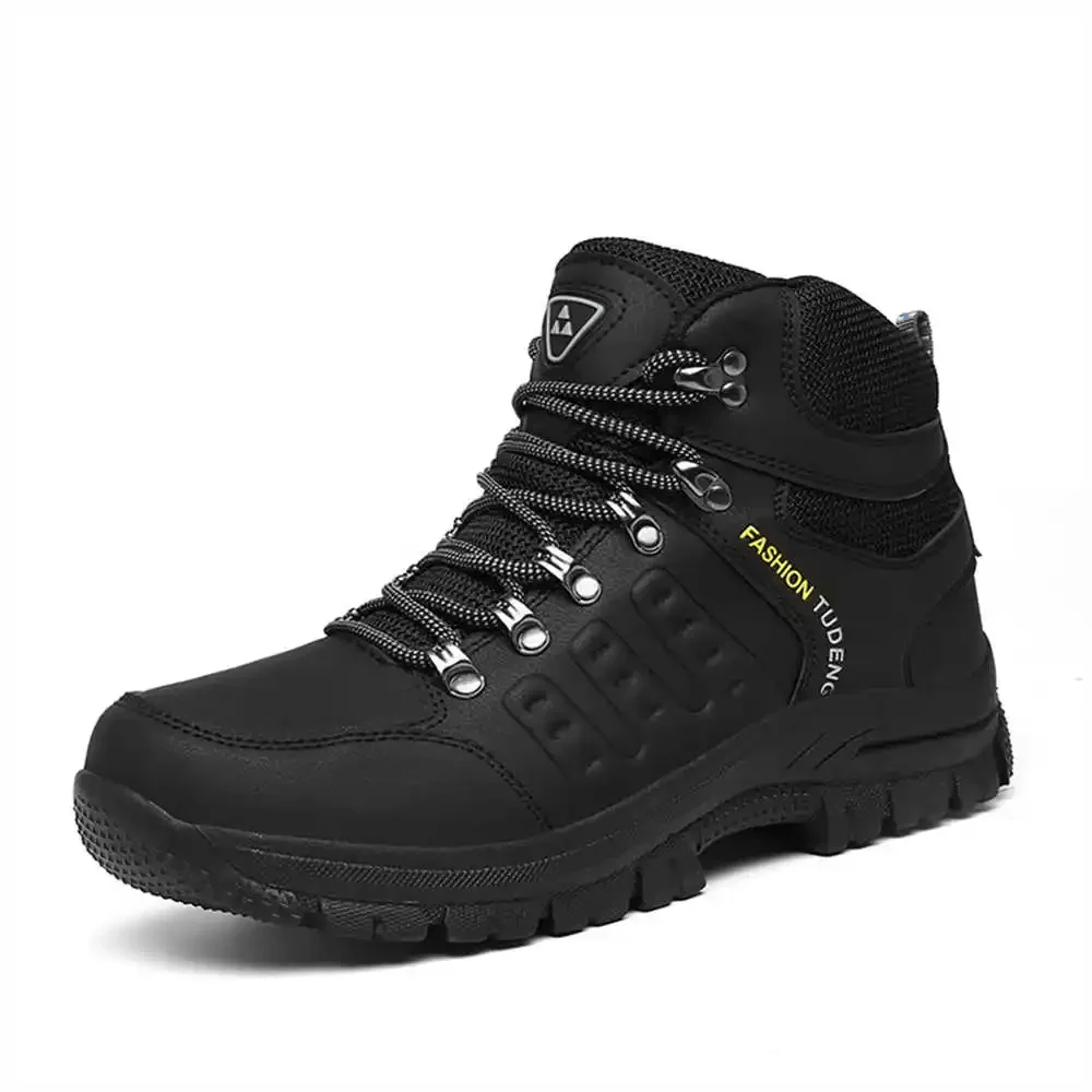 High Performance Does Not Slip Black Loafers Men Lace-up Boots Shoes New High Man Sneakers Sports Leading Tenni Play
