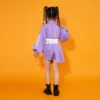 Streetwear Shorts For Girl Jazz Dance Costumes Clothes Teenage Showing Outfits Hip Hop Clothing Long Sleeve T Shirt Tank Top - Image 6