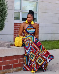 African Dresses For Women Elegant Dashiki Summer Spaghetti Straps Maxi Dress Ladies Traditional Africa Clothing Fairy Long Dress - Image 3