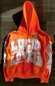 American Y2K Colorful Letter Pattern Trendy Zipper Hoodie Men's Loose Casual Jacket Rap Style Street Fashion Hip-hop Style - Image 3
