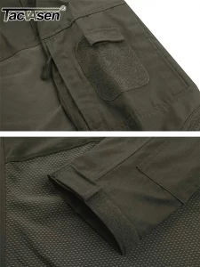 TACVASEN Mens Work Shirts 1/4 Zip Long Sleeve Hunting Shirts Outdoor Fishing Hiking Shirts Casual Pullover Tops Wear-Resistance - Image 6