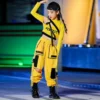 Girls Hip Hop Dance Costumes Children Yellow Outfits Jazz Street Dance Wear Ballroom Hiphop Rave Clothes Stage dance Costumes - Image 4