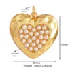 Classics Love Heart Star Zircon Focal Charm Pendant,Creative Shell Pearl 18K Gold Plated Jewelry Accessories Supplies M41 - Image 3