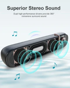 EWA L102 Sound Blaster Bluetooth Speaker Vintage Computer Laptop Wireless Multimedia Subwoofer Player Speaker - Image 2