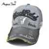 Edges Washed Baseball Cap New Spring Sunhat Embroidered Letter Men Women Unisex-Teens Cotton Snapback Caps Fashion Hip Hop Hat - Image 2