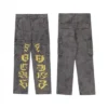 American camouflage multi-pocket work jeans men's trendy autumn loose fashion retro straight ins trendy high street long pants - Image 2