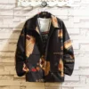 Japanese Style Bigger Pocket Patchwork 2023 Spring Autumn Floral Jacket Men Streetwear Bomber Clothes Plus Size 5XL - Image 4