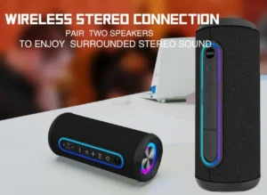 2024 New Protable Wireless Bluetooth Speaker Waterproof and Dropproof Soundbox Colorful RGB Light Subwoofer Outdoor Music Center - Image 2