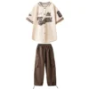Girls Hip Hop Cool Shirt Costumes Boys Street Dance Cargo Pants Child Baseball Jacket Streetwear Kids Jazz Joggers Clothes Sets - Image 5