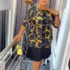 Elegant African Dresses for Women Dashiki Print Africa Clothing Plus Size Evening Party Dress Ankara Turkey Outfits Robe