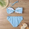 Sexy Bandeau Bikini Set 2023 Women Brazilian Swimsuit Solid Swimwear Female Summer Beachwear Bathing Suit Bequine - Image 3