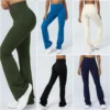 Women Yoga Pants 4 Way Stretch Tummy Control Workout Running Bell Bottom Leggings Long Bootleg Gym Flare Pants Women Sportswear - Image 5