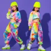 Girls Street Dance Trendy Hip-hop Clothes Performance Costume Korean Style Children's Jazz Dance Set with Exposed Navel Jazz New - Image 4