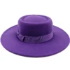 Sombrero Raised Top Fedora Hat 2023 New European and American Fedora Hat Jazz Hat Men's Round Top Hat New Wholesale Sombrero - Image 3