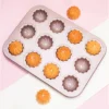 4/6/9/12 Hole Spiral Carbon Steel Baking Mold Non-Stick Golden Circular Cake Mold Oven Tray Household Baking Tools - Image 2