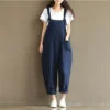 Maternity Bib Pant Suspender Trouser Casual Female Women One-Piece Wide Leg Romper Overalls Strap Jumpsuit Streetwear Plus Size - Image 3