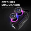 HOPESTAR Party 200 Mini Caixa De Som Bluetooth Speaker Portable RGB Light Waterproof Column TWS Stereo Subwoofer Music Center TF - Image 4