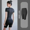 LO Solid High Waist Energy Short Tight Yoga Pants Honey Peach Hips Women's Exercise and Fitness Shorts Only Pants - Image 6