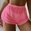 Swim Short Men Women Vintage Bikini Bottom Swimwear Briefs Beachwear Bikini Bottom Side Tie Womens Guard Swimwear with Shorts - Image 3