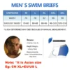 Datifer 2024 Summer Mens Shorts Swim Briefs Polyester Underpants Male Removed Pad Sexy Gym Plus Size Bermudas Masculina Swimsuit - Image 6