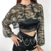 Women's Camouflage T-shirts Fashion Summer Camo Short Tshirts Cotton Slim Fit Long Sleeve Tops Tees Clothes HH243 - Image 3