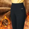 Office Lady Plus Fleece Warm Slim Pencil Pants Autumn Winter New Women Fashion Butterfly Elastic High Waist Casual Trousers 2023 - Image 2