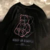 Gothic Bear Print Women T Shirts Harajuku Tshirt Clothes Summer Short Sleeve Graphic Tee Streetwear Tops Female T Shirt - Image 6