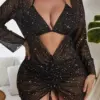 2024 Plus Bikini New One Piece Swimsuit Tummy Control Bathing Suit Women Plus Size Swimwear Leopard Print Sexy Whole Bikini