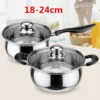 Stainless Steel pot Double Bottom Soup Pot Nonmagnetic Cooking Multi purpose Cookware Non stick Pan induction cooker used pot - Image 3
