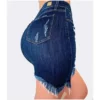 Plus Size Ripped Holes Bodycon Mini Denim Skirts 4XL 5XL Summer Sexy Ladies Tassel Short Pencil Skirts Wrap Jeans Skirt - Image 4