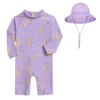 Children's One-piece Swimsuit SPF 50 Summer New Swimsuit INS Style Boy Baby Girl Beach Split Swimsuit Children's Sun Hat - Image 3