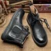 Vintage British Style Men's Chelsea Boots Luxury Quality Genuine Leather Comfortable Designer Man New Business Suede Shoes Boots - Image 4