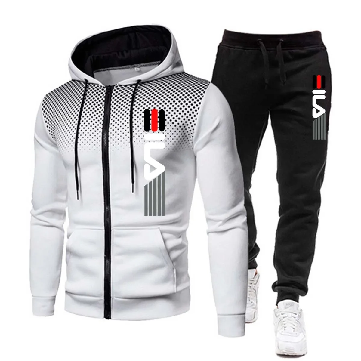 New Fashion Tracksuit For Men Hoodie Fitness Gym Clothing Men Running Set Sportswear Jogger Men&;S Tracksuit Winter Suit Sports