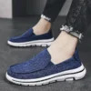 Summer Casual Shoes Men Canvas Shoes Breathable Flats Men Slip On Fashion British Loafers Lazy Shoes Plus Size 39-50 - Image 2