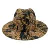 Tie-dye Fedora Hat Men's and Women's Hat Colorful Fedoras Jazz Cap High-end Drawing Church Panama Hat Wide Brim Wholesale 2023 - Image 5