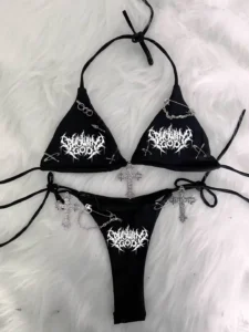 Kawaii Bikini Gothic Bikini Lolita Bikini LolitaTank Tops Kawaii Tank Tops Gothic Tank Tops y2k clothes y2k top y2k accessories - Image 6
