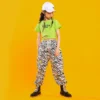 Teenage Girls Clothes Sets Short Sleeve Tops Sport Pants Summer Kids Tracksuit Children Hip Hop Outfits 4 6 8 10 12 14 16 Year - Image 3