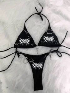 Kawaii Bikini Gothic Bikini Lolita Bikini LolitaTank Tops Kawaii Tank Tops Gothic Tank Tops y2k clothes y2k top y2k accessories - Image 4