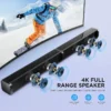 80W TV SoundBar 2.1 Bluetooth Speaker 5.0 Home Theater System 3D Surround Sound Bar Remote Control With Subwoofer For TV - Image 2